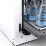 IKA incubator shaker with bottles close up